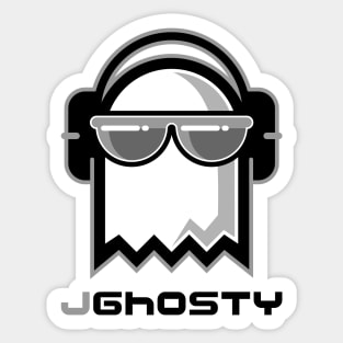 JGhosty Grey Sticker